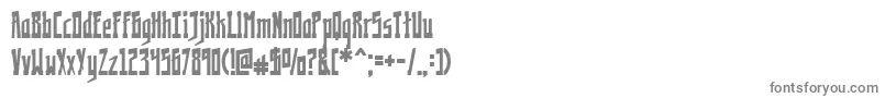 フォントKremlinology – 白い背景に灰色の文字