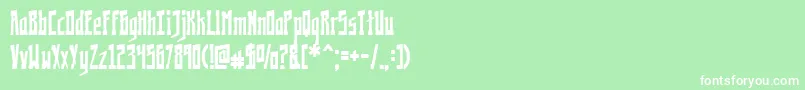 Шрифт Kremlinology – белые шрифты на зелёном фоне