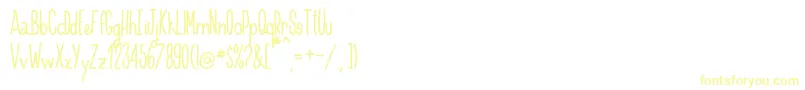 Handnilo Font – Yellow Fonts