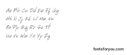 Schriftart Handscript