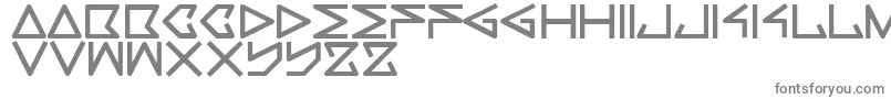 Rec-fontti – harmaat kirjasimet valkoisella taustalla