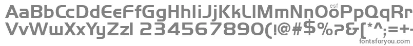 フォントHandsome – 白い背景に灰色の文字