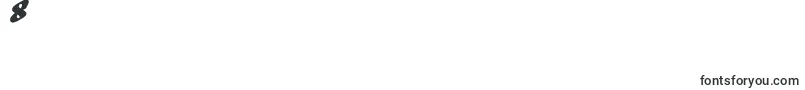 HandStrike-Schriftart – Schriften für die Ziffer 8