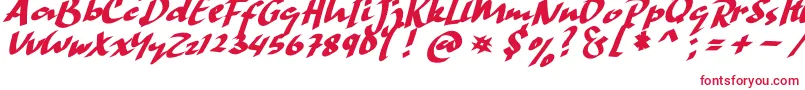 HandStrike Font – Red Fonts