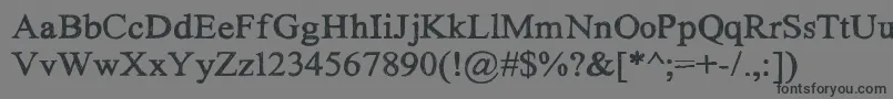 HandTIMES Font – Black Fonts on Gray Background