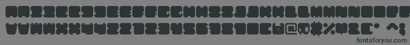 ShdTechnotypeRegular Font – Black Fonts on Gray Background