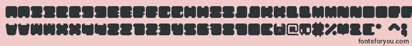 ShdTechnotypeRegular Font – Black Fonts on Pink Background