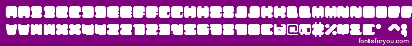 ShdTechnotypeRegular Font – White Fonts on Purple Background