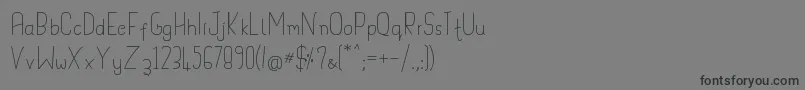 Handypot Font – Black Fonts on Gray Background