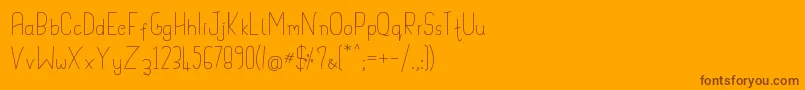 Шрифт Handypot – коричневые шрифты на оранжевом фоне