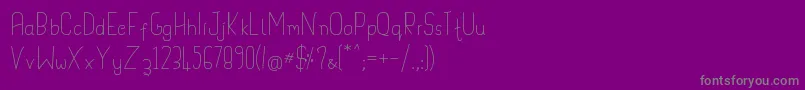 Handypot Font – Gray Fonts on Purple Background