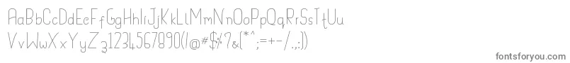 Handypot Font – Gray Fonts on White Background
