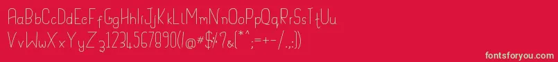 Handypot Font – Green Fonts on Red Background