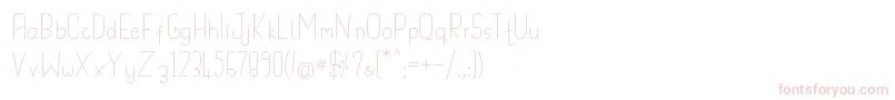 フォントHandypot – ピンクのフォント