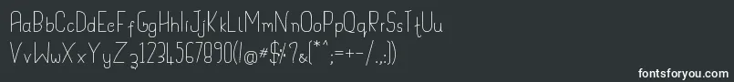 フォントHandypot – 白い文字