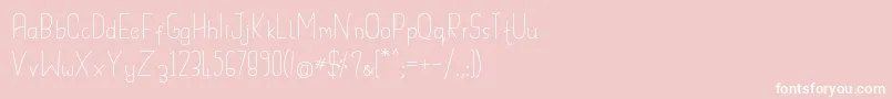 Handypot Font – White Fonts on Pink Background