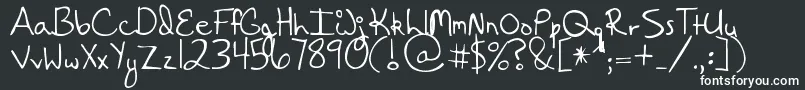 HangingByaThread Font – White Fonts