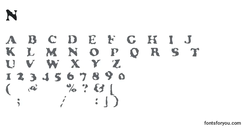 Czcionka Neatified – alfabet, cyfry, specjalne znaki