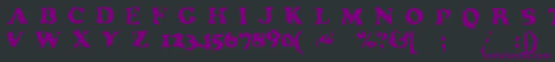 Neatified Font – Purple Fonts on Black Background