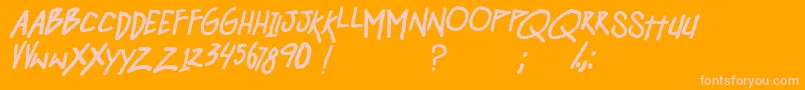hangover mondayBDIT Font – Pink Fonts on Orange Background