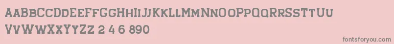 Hansel Rough Font – Gray Fonts on Pink Background