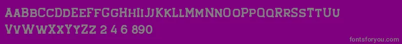Hansel Rough Font – Gray Fonts on Purple Background