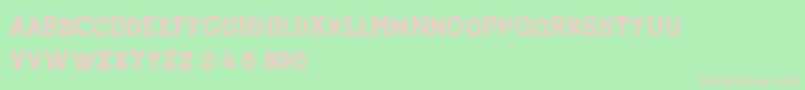 Hansel Rough Font – Pink Fonts on Green Background