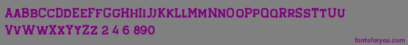 Шрифт Hansel Rough – фиолетовые шрифты на сером фоне