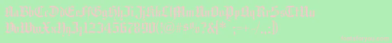 HANSG    Font – Pink Fonts on Green Background