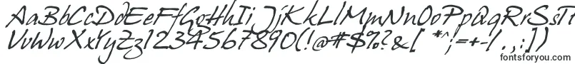 Шрифт hanshand – надписи красивыми шрифтами