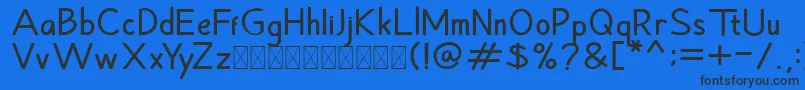 Hansville Bold Font – Black Fonts on Blue Background