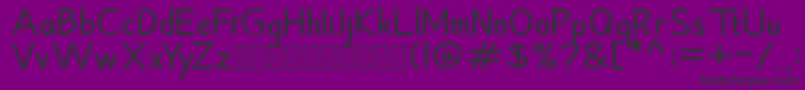 Шрифт Hansville Bold – чёрные шрифты на фиолетовом фоне