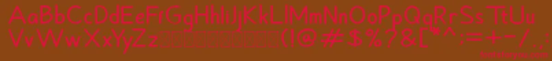 Hansville Bold Font – Red Fonts on Brown Background