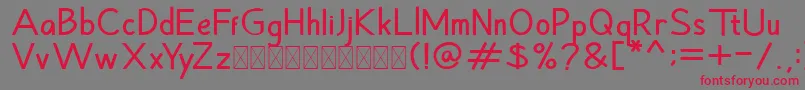 Hansville Bold Font – Red Fonts on Gray Background