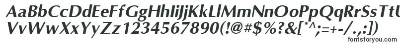OmniBoldItalic-fontti – Televisioon tarkoitetut fontit