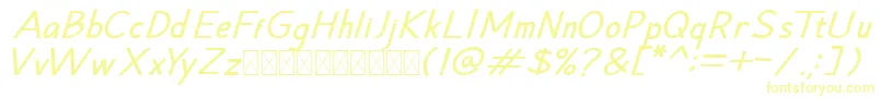 Hansville BoldItalic Font – Yellow Fonts