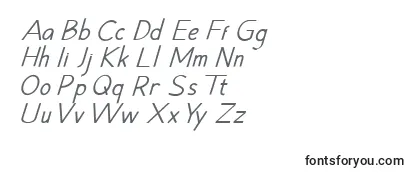 Hansville Italic -fontin tarkastelu