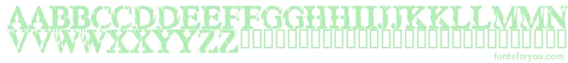 HAPPY    Font – Green Fonts on White Background