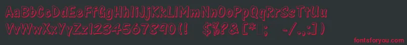 Oakenshaded Font – Red Fonts on Black Background
