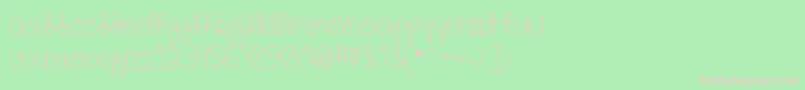 Happy Birthday, Baby Medium Font – Pink Fonts on Green Background