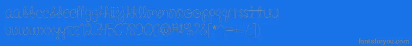 Saiba mais sobre a fonte Happy Birthday, Baby Fonte Happy Birthday, Baby – fontes cinzas em um fundo azul
