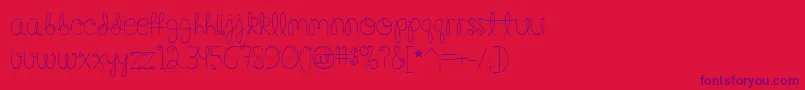 Happy Birthday, Baby Font – Purple Fonts on Red Background