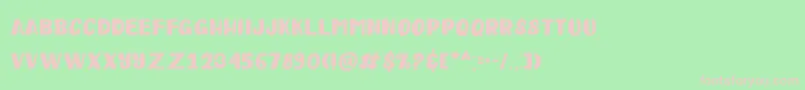 Happy Clover Display-fontti – vaaleanpunaiset fontit vihreällä taustalla