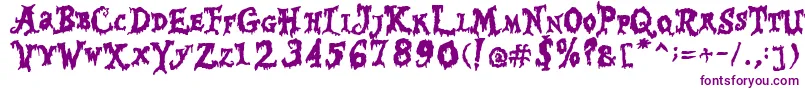 Happy Halloween Font – Purple Fonts on White Background