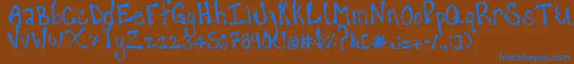 Подробнее о шрифте happy hanneke Шрифт happy hanneke – синие шрифты на коричневом фоне