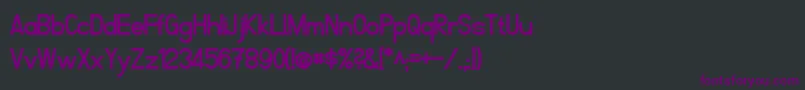 Шрифт FibelNordBold – фиолетовые шрифты на чёрном фоне