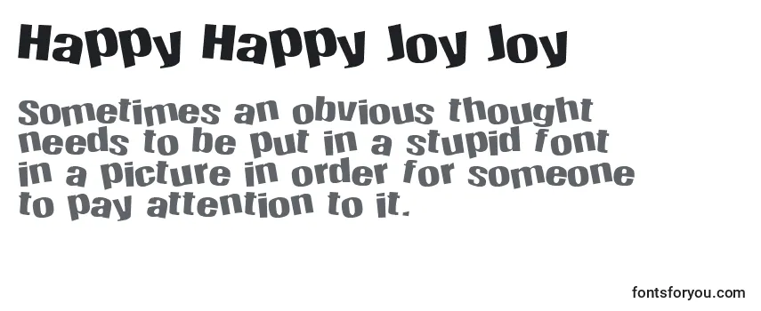 Schriftart Happy Happy Joy Joy