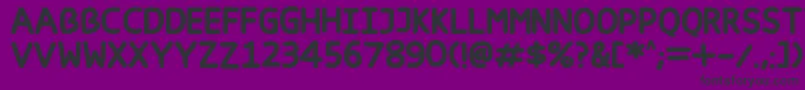 Happy markers Font – Black Fonts on Purple Background