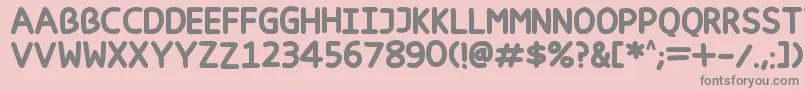 Happy markers Font – Gray Fonts on Pink Background