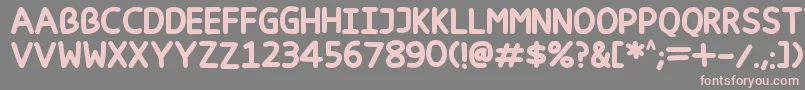 Happy markers Font – Pink Fonts on Gray Background